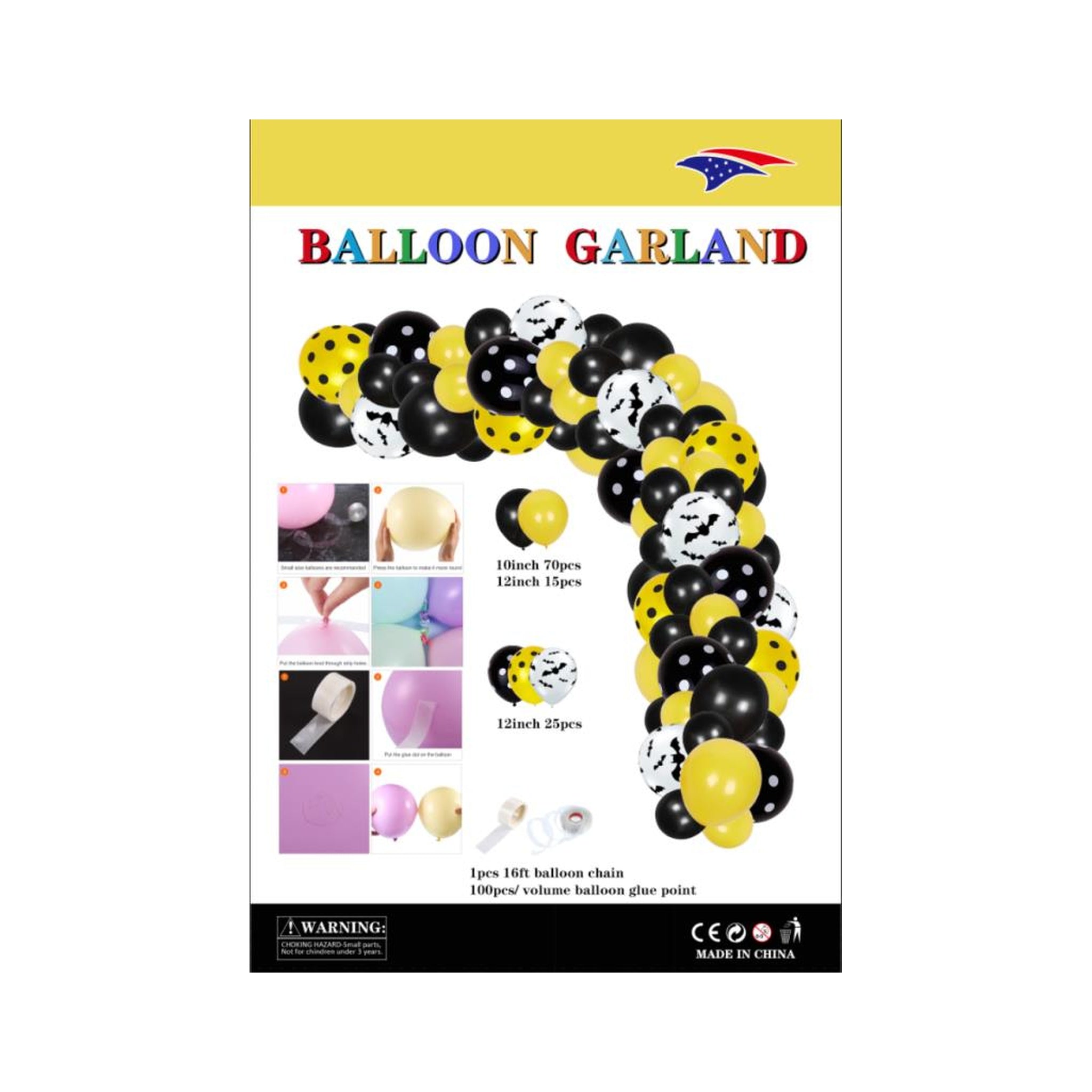 Balloon Garland Bat 60Set/Cs